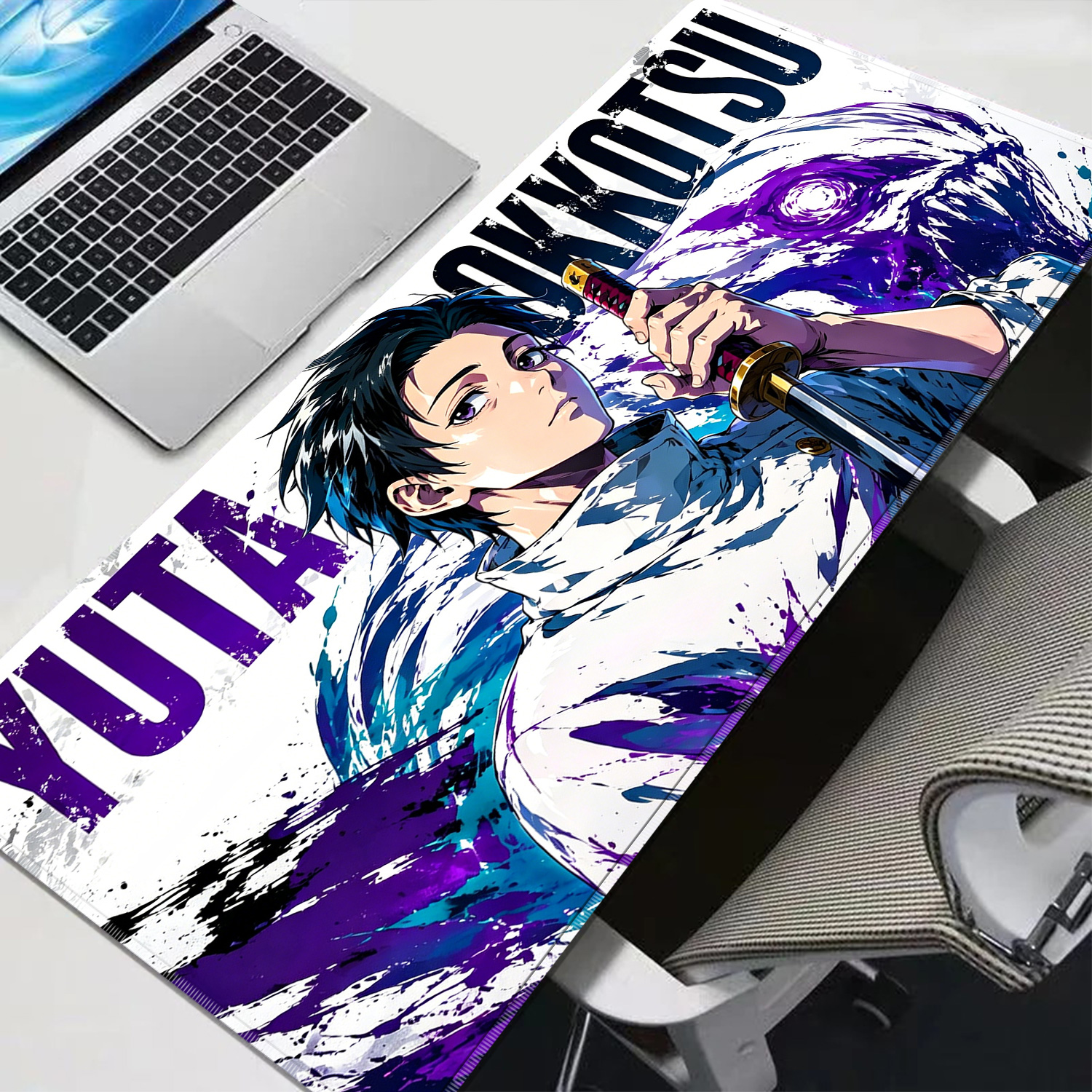 Laptop Extra Accessories - HD Anime Purple Mouse Pads Yuta