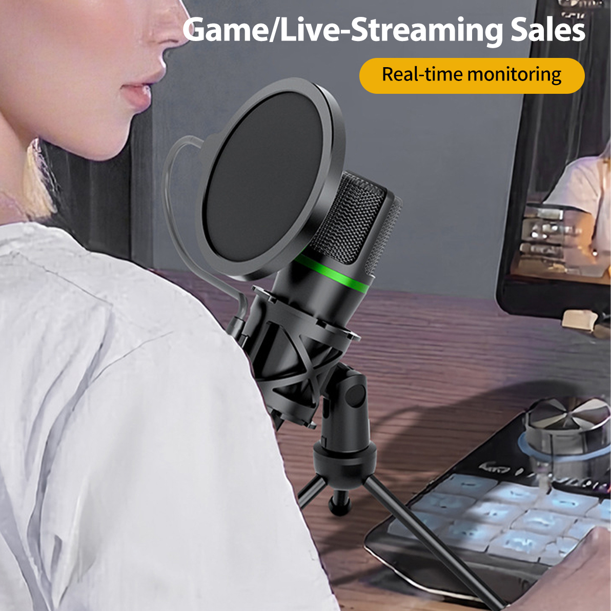 Condenser Microphone USB Wired – Laptop Accessories Usb Bewertung und Preis