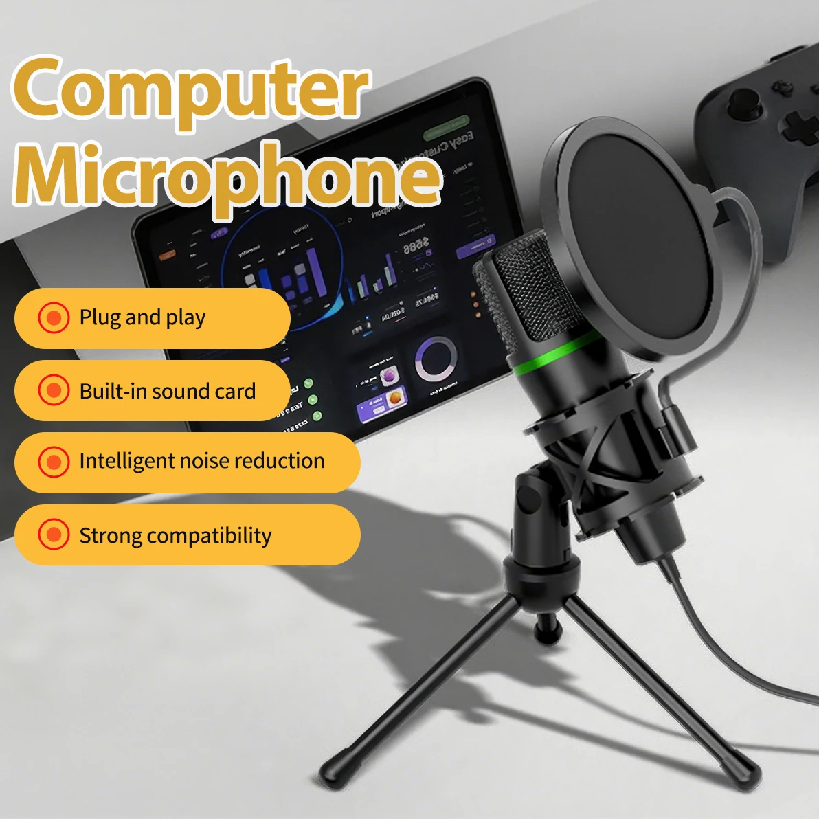 Condenser Microphone USB Wired – Laptop Accessories Usb Bewertung und Preis