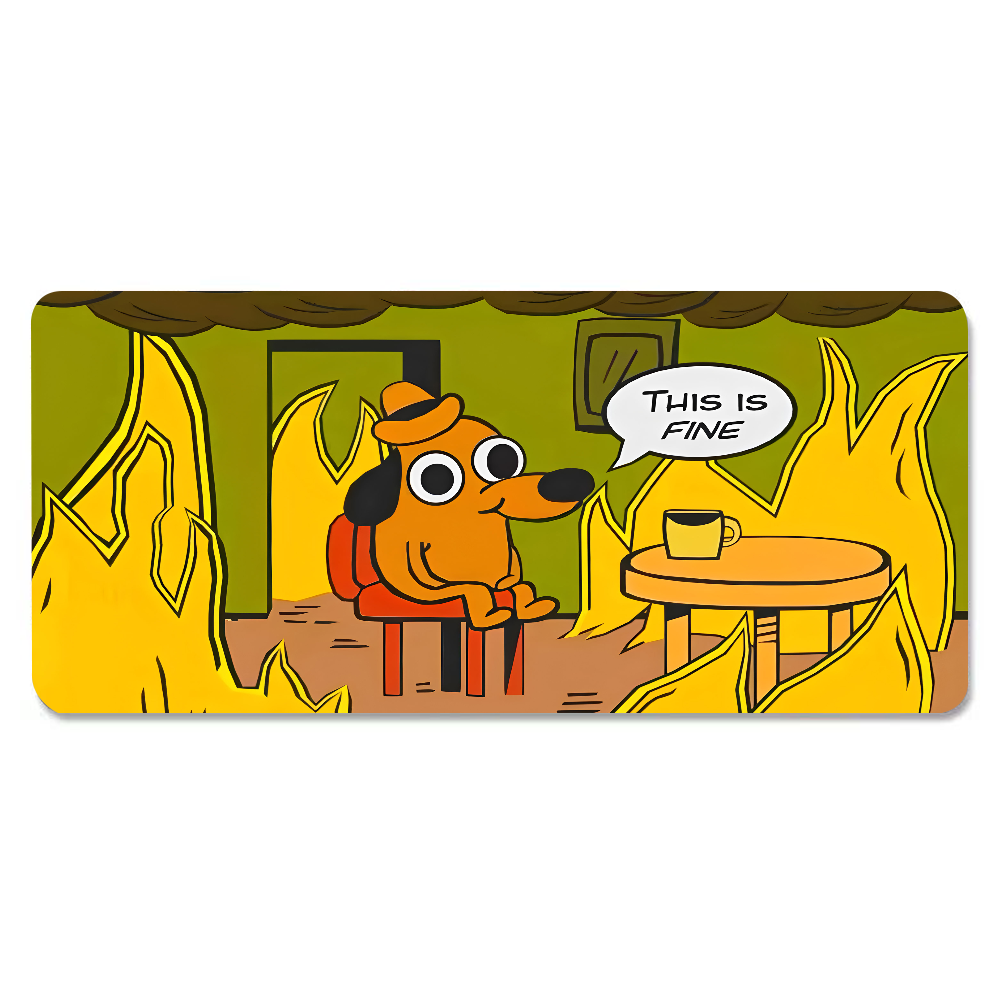 This Is Fine Dog Dachshund Mou – Laptop Extra Accessories Bewertung und Preis